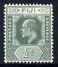 Fiji 1906-12 KE7 MCA 1/2d green mounted mint SG 118