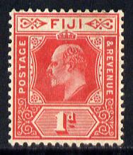 Fiji 1906-12 KE7 MCA 1d red mounted mint SG 119