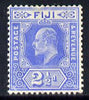 Fiji 1906-12 KE7 MCA 2.5d bright blue mounted mint SG 120