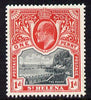 St Helena 1903 KE7 Pictorial 1d black & carmine mounted mint SG56