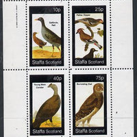 Staffa 1982 Birds #26 (Condor, Owl, etc) perf,set of 4 values (10p to 75p) unmounted mint