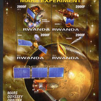 Rwanda 2012 Space - 50th Anniversary of First Mars Experiment #1 perf sheetlet containing 4 values unmounted mint