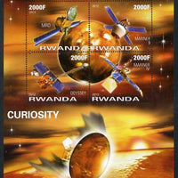 Rwanda 2012 Space - 50th Anniversary of First Mars Experiment #2 perf sheetlet containing 4 values unmounted mint