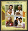 Mali 2013 Nelson Mandela #1 perf sheetlet containing four values unmounted mint