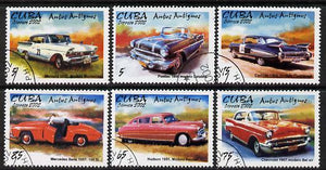 Cuba 2002 Cars set of 6 fine cto used SG 4653-58