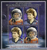 Ivory Coast 2013 50th Anniversary of First Woman in Space perf sheetlet containing 4 values unmounted mint