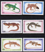 Cuba 1994 Lizards set of 6 unmounted mint, Mi 3792-97