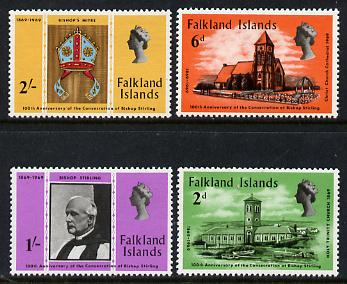 Falkland Islands 1969 Bishop Stirling set of 4 unmounted mint, SG 250-53