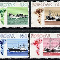 Faroe Islands 1977 Fishing Boats set of 4 unmounted mint SG 23-26 (Mi 24-27)