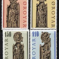 Faroe Islands 1980 Church Pews set of 4 unmounted mint, SG 54-57 (Mi 55-58)