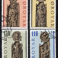 Faroe Islands 1980 Church Pews set of 4 cto used, SG 54-57 (Mi 55-58)