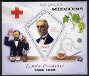 Mali 2014 Great Men of Medicine - Louis Pasteur perf s/sheet containing one diamond shaped value unmounted mint