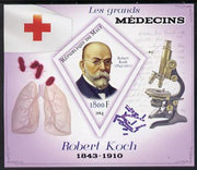 Mali 2014 Great Men of Medicine - Robert Koch imperf s/sheet containing one diamond shaped value unmounted mint