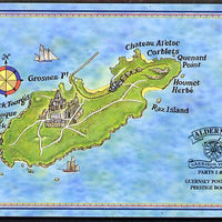 Guernsey - Alderney 1998 Garrison Island #1 & #2 £8.48 booklet complete & fine SG ASB6