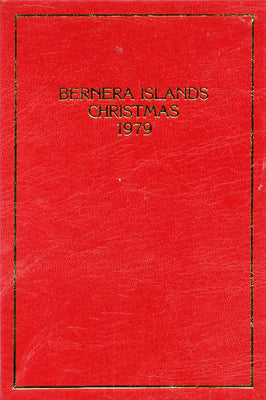 Bernera 1979 Christmas £10 value (Angel Gabriel Blowing Trumpet) in 24 carat gold foil in special presentation folder unmounted mint