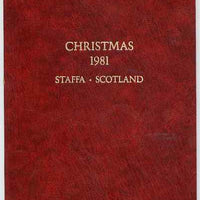 Staffa 1981 Christmas £8 value (Angel after Durer) in 22 carat gold foil in special presentation folder