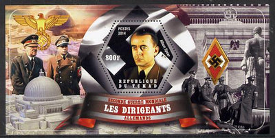 Chad 2014 Leaders in WW2 - Germany - Albert Speer perf s/sheet containing one hexagonal shaped value unmounted mint