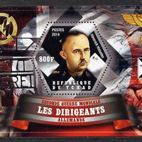 Chad 2014 Leaders in WW2 - Germany - Heinrich Himmler perf s/sheet containing one hexagonal shaped value unmounted mint