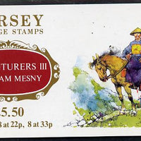 Jersey 1992 Adventurers - William Mesny £5.50 prestige booklet complete, SG B44