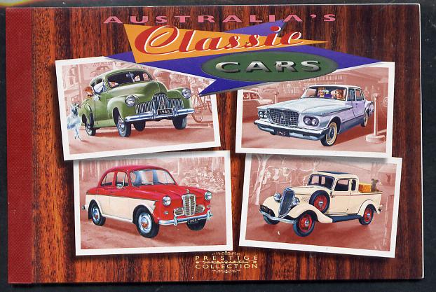 Australia 1997 Classic Cars $9.95 Prestige booklet complete and fine SG SB115