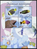 Congo 2014 Fish perf sheetlet containing 4 values unmounted mint