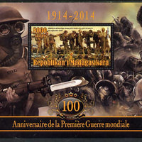 Madagascar 2014 Centenary of Start of WW1 perf deluxe sheet containing one value unmounted mint