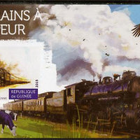 Guinea - Conakry 2015 Steam Trains #3 imperf deluxe sheet unmounted mint. Note this item is privately produced and is offered purely on its thematic appeal