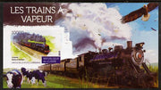 Guinea - Conakry 2015 Steam Trains #4 imperf deluxe sheet unmounted mint. Note this item is privately produced and is offered purely on its thematic appeal