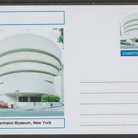 Chartonia (Fantasy) Landmarks - Guggenheim Museum, New York postal stationery card unused and fine