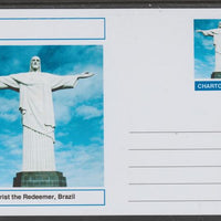 Chartonia (Fantasy) Landmarks - Christ the Redeemer, Brazil postal stationery card unused and fine