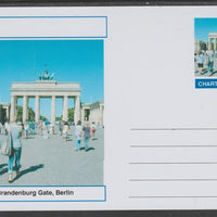 Chartonia (Fantasy) Landmarks - Brandenburg Gate, Berlin postal stationery card unused and fine