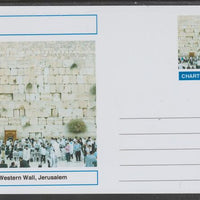 Chartonia (Fantasy) Landmarks - Western Wall, Jerusalem postal stationery card unused and fine