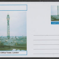 Chartonia (Fantasy) Landmarks - Post Office Tower, London postal stationery card unused and fine