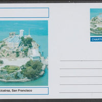 Chartonia (Fantasy) Landmarks - Alcatraz, San Francisco postal stationery card unused and fine