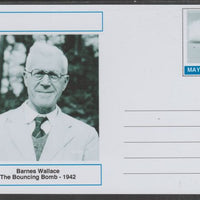 Mayling (Fantasy) Great Minds - Barnes Wallace - glossy postal stationery card unused and fine