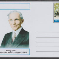 Mayling (Fantasy) Great Minds - Henry Ford - glossy postal stationery card unused and fine