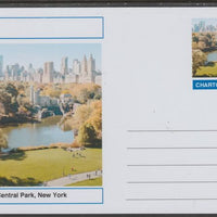 Chartonia (Fantasy) Landmarks - Central Park, New York postal stationery card unused and fine