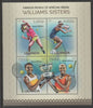 Uganda 2012 The Williams Sisters (Tennis) perf sheetlet containing 4 values unmounted mint.