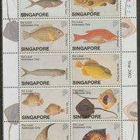 Singapore 2002 Natural Hstory - Fish perf sheetlet containing 10 values unmounted mint, SG1197-2006