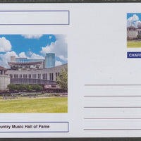 Chartonia (Fantasy) Landmarks - Country Music Hall of Fame, Nashville postal stationery card unused and fine