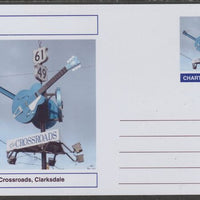 Chartonia (Fantasy) Landmarks - Crossroads, Clarksdale postal stationery card unused and fine