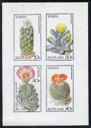 Staffa 1979 Cacti imperf,set of 4 values (10p to 80p) unmounted mint