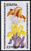 Staffa 1979 Irises imperf,deluxe sheet (£2 value) unmounted mint