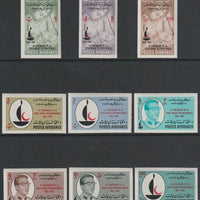 Afghanistan 1963 Red Cross imperf set of 9 unmounted mint from limited printing