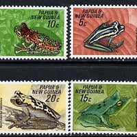 Papua New Guinea 1968 Fauna Conservation (Frogs) set of 4 unmounted mint, SG 129-32