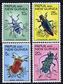 Papua New Guinea 1967 Fauna Conservation (Beetles) set of 4, SG 109-12 unmounted mint*