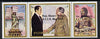 Fujeira 1972 Pres Nixon's visit to USSR opt'd strip of 3 unmounted mint (Mi 1484-86A)