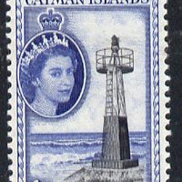 Cayman Islands 1953-62 South Sound Lighthouse 4d black & deep blue unmounted mint SG 155*