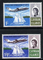 Cayman Islands 1966 Opening of Jet Service set of 2 unmounted mint, SG 203-04*