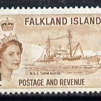 Falkland Islands 1955 John Biscoe Research Ship 6d unmounted mint, SG 190